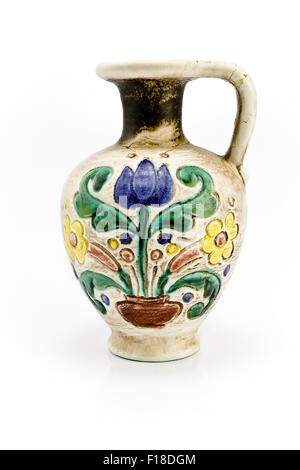 old vase isolated on white background Stock Photo - Alamy