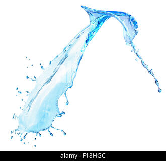 water splash isolated on the white background Stock Photo - Alamy