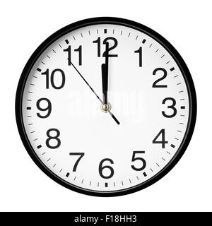 wall clock isolated on white background. Stock Photo