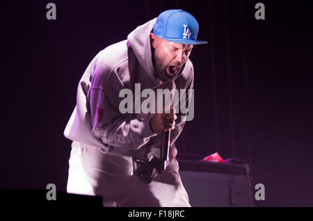 Leeds, UK. 29th Aug, 2015. Limp Bizkit perform on the NME/Radio 1 Stage at Leeds Festival, Leeds, UK on 29th August 2015 Credit:  Nicholas Wesson/Alamy Live News Stock Photo