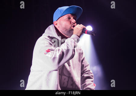 Leeds, UK. 29th Aug, 2015. Limp Bizkit perform on the NME/Radio 1 Stage at Leeds Festival, Leeds, UK on 29th August 2015 Credit:  Nicholas Wesson/Alamy Live News Stock Photo