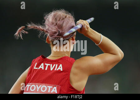 Beijing, China. 28th Aug, 2015. Madara Palameika (LAT) Athletics : 15th IAAF World Championships in Athletics Beijing 2015 Women's Javelin Throw Qualification at Beijing National Stadium in Beijing, China . © YUTAKA/AFLO SPORT/Alamy Live News Stock Photo