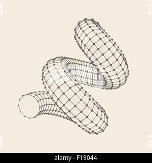Spiral. 3d vector illustration. Can be used as design element, emblem and icon. Stock Vector