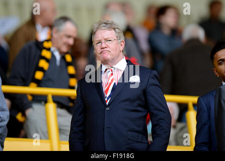 Comedian Jim Davidson watching his football team Charlton Athletic play Stock Photo