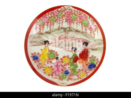 An antique chinese. Asiatic design isolated on white background Stock Photo