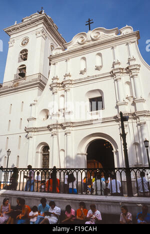 CARACAS, VENEZUELA - Cathedral of Caracas, in Plaza Bolivar. 1988 Stock Photo