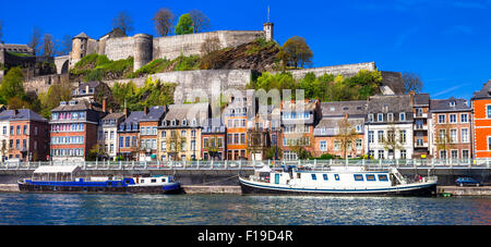 Beautiful Namur town. Belgium Stock Photo