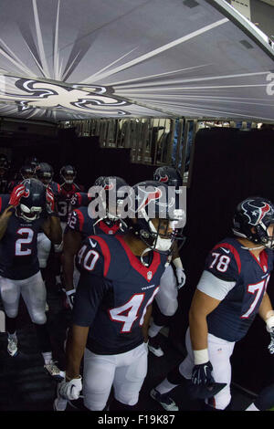 New Orleans, Lousiana, USA. 30th Aug, 2015. Houston Texans free safety Kurtis Drummond (40) during the game between the New Orleans Saints and the Houston Texans at the Mercedes-Benz Superdome in New Orleans, LA. Credit:  Cal Sport Media/Alamy Live News Stock Photo