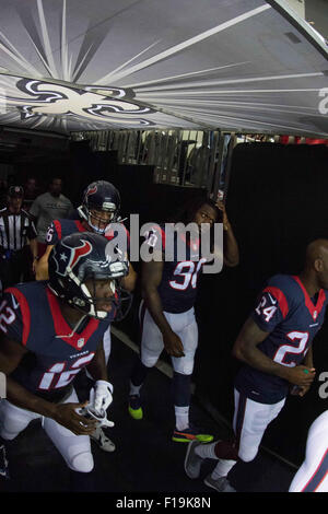 New Orleans, Lousiana, USA. 30th Aug, 2015. Houston Texans outside linebacker Jadeveon Clowney (90) during the game between the New Orleans Saints and the Houston Texans at the Mercedes-Benz Superdome in New Orleans, LA. Credit:  Cal Sport Media/Alamy Live News Stock Photo