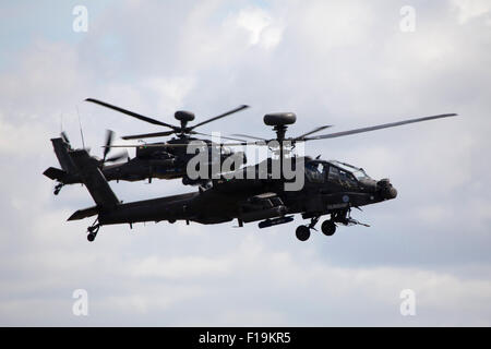 Army Air Corps WAH-64D Apache at RIAT Royal International Air Tattoo RAF Fairford July 2015 Stock Photo