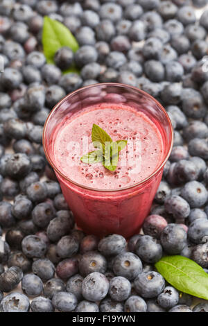 Blueberry smoothie. Stock Photo