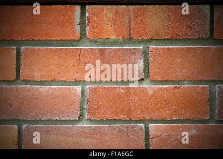 texture of red brickwork with added vignette Stock Photo