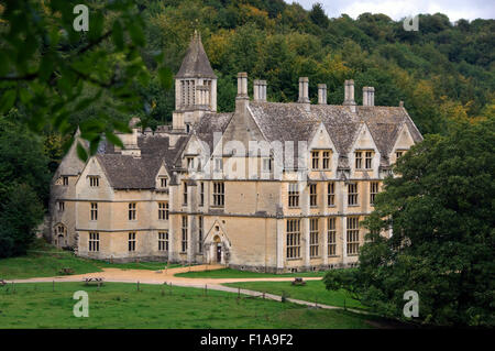 Woodchester Mansion,Nymsfield,Gloucestershire,UK,an unfinished Victorian gothic house. Stock Photo