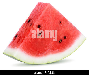 Slices of watermelon isolated on white background Stock Photo