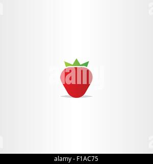 strawberry vector logo icon element symbol Stock Vector
