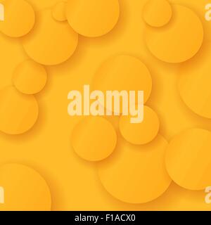 Orange Circles Background. Stock Vector