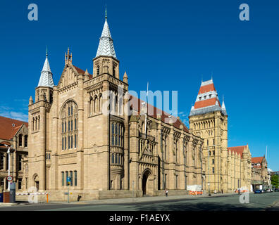 The Whitworth Hall Building, Manchester University campus, Oxford Road, Manchester, England, UK Stock Photo