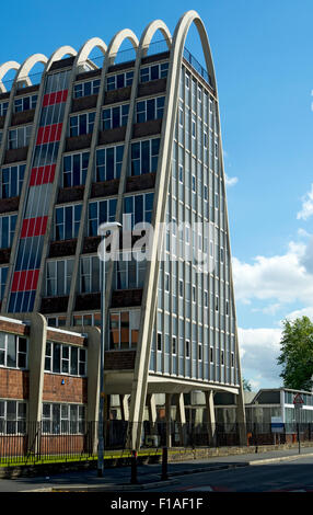 hollings building toast rack known hall old lane manchester fallowfield alamy england metropolitan campus university howitt 1960