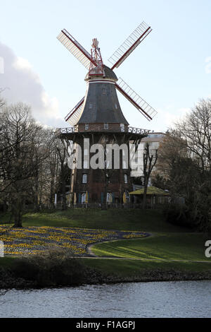 Bremen, Germany, overlooking the Herdentorswallmuehle Stock Photo