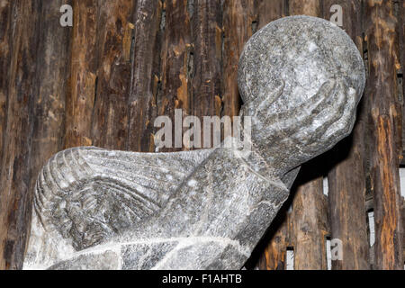 Nicolaus Copernicus(Mikołaj Kopernik)astronomer Salt statue,Kreciny Chamber(Chodnik Do Komory Kreciny),Wieliczka Salt Mine,Kopalnia Soli, near Krakow Stock Photo