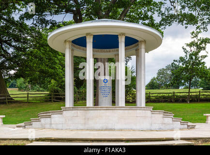 The ABA (American Bar Association) Magna Carta Memorial, Runnymede, Surrey, England, UK Stock Photo