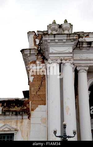 Durbar square building after the April 2015 Earthquake Stock Photo