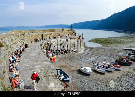 The harbour at Clovelly in Devon, England, UK Stock Photo