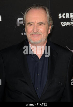 Aug. 31, 2015 - Wes Craven, the prolific writer-director known for his horror films like 'Nightmare on Elm Street' and 'Scream, ' has died. He was 76. PICTURED: Apr. 11, 2011 - Los Angeles, California, U.S. - WES CRAVEN attending the world premiere of ''Scream 4'' Held At The Grauman's Chinese Theatre. © D. Long/Globe Photos/ZUMAPRESS.com/Alamy Live News Stock Photo