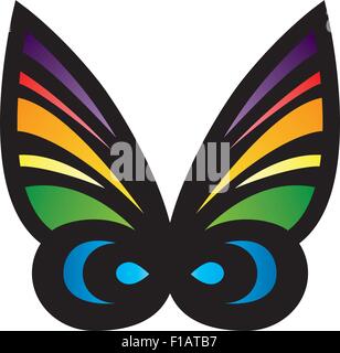 Colorful Stylized Butterfly Stock Vector