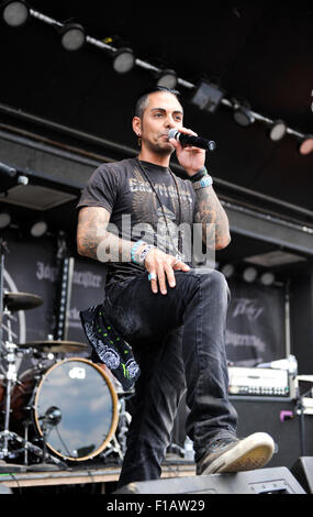 JOSE MANGIN, DJ and personality from SIRIUS-XM Radio at the Monster Energy Carolina Rebellion Stock Photo