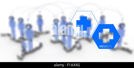 medical network graphic  as concept Stock Photo