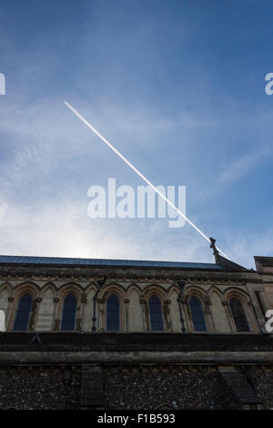 St Albans Cathedral, St Albans, Hertfordshire, England, United Kingdom Stock Photo