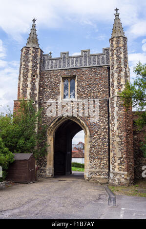 St. John's Abbey Gatehouse, Colchester, Essex, England, UK Stock Photo ...