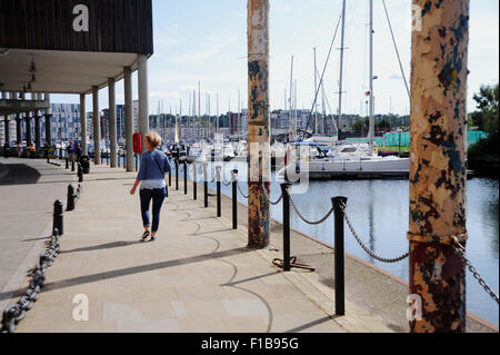 Ipswich Suffolk UK - The new Marina development on River Orwell Stock Photo