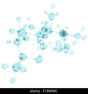 Molecule 3d on white background Stock Photo