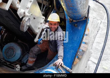 Berlin, Germany, excavation combined sewer Stock Photo