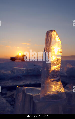 Lake Baikal, Siberia, Russia. 15th Oct, 2014. Ice crystals on lake Baikal © Andrey Nekrasov/ZUMA Wire/ZUMAPRESS.com/Alamy Live News Stock Photo