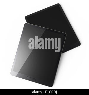 3d tablet pc on white background Stock Photo