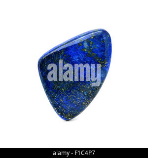 Natural Lapis Lazuli Stone on a white background. Stock Photo