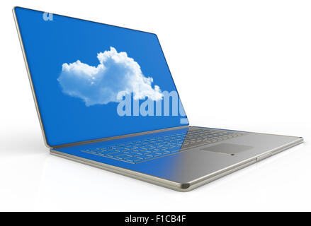 Cloud computing 3d structure as concept Stock Photo
