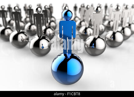 Leader of competition. Concept. 3d illustration Stock Photo