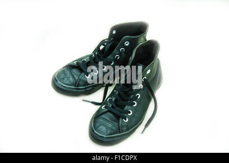 Black sneakers Stock Photo