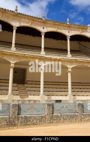 Bullring in Ronda, opened in 1785, one of the oldest bullfighting arena in Spain Stock Photo