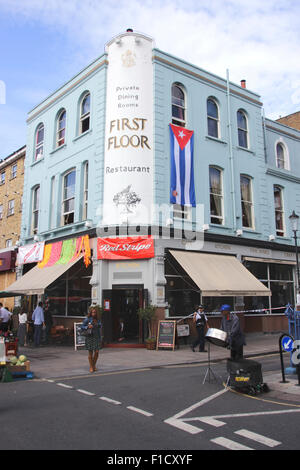 First Floor Restaurant Portobello Road Notting Hill London Stock Photo