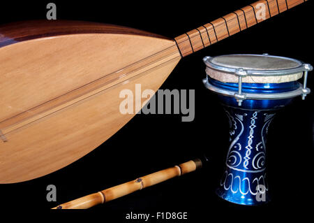 Turkish Folk instrumants concept Stock Photo