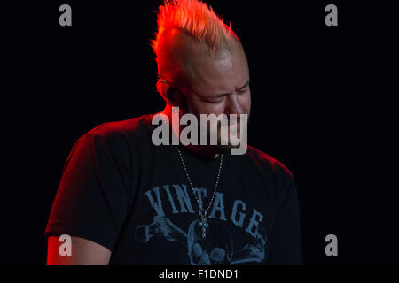 LINCOLN, CA - August 29: Chet Robert of 3 Doors Down performs at Thunder Valley Casino Resort in in Lincoln, California on Augus Stock Photo