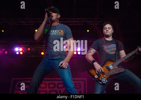 LINCOLN, CA - August 29: 3 Doors Down performs at Thunder Valley Casino Resort in in Lincoln, California on August 29, 2015 Stock Photo