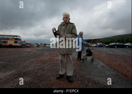 Vintage transport show, Blaenavon, south Wales valleys, August 2015. Stock Photo