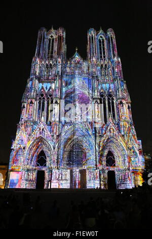 Reims Cathedral, Sans et Lumiere Stock Photo - Alamy