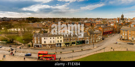 View from top of Cliffords Tower, York: Tower Street